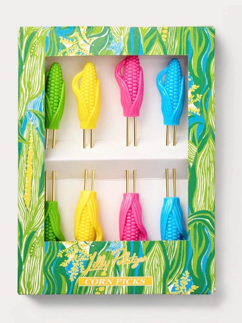 Lilly Pulitzer GWP Bright Corn Picks Set NWT